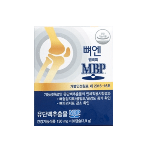 뼈엔 엠비피 유단백추출물 MBP 30캡슐, 30정, 5개