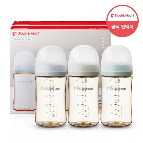 더블하트 모유실감 3세대 PPSU 제뉴인화이트 240ml 트윈팩, 1개