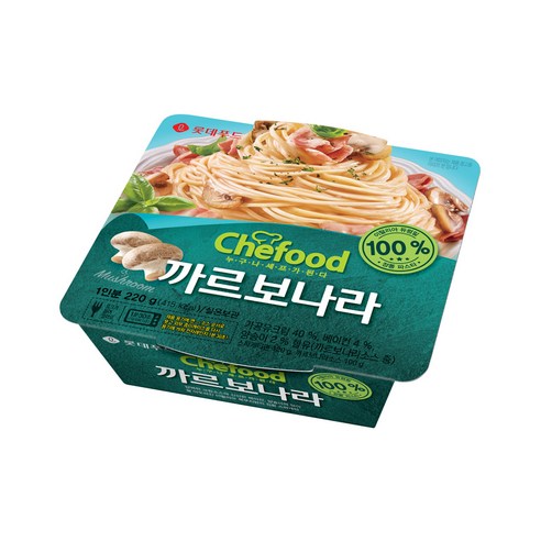 쉐푸드 까르보나라 냉동 스파게티, 1개, 220g
