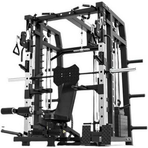 스미스머신 복합헬스기구 홈짐 헬스장 멀티랙 홈트 기구, 체스트 스미스 120kg 바벨