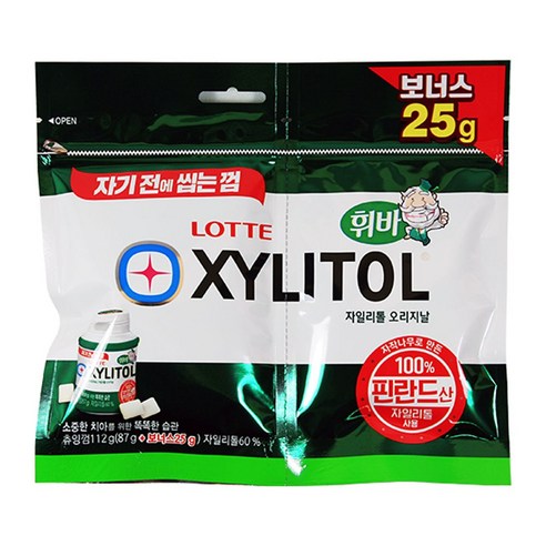 롯데자일리톨 오리지날 껌 리필, 264g, 1개