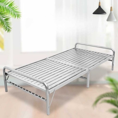 철제 알루미늄 침대프레임 깔판 접이식 침대틀 받침대, 197x80cm 두껍게