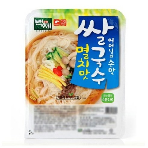 백제 즉석쌀국수 멸치맛, 4개