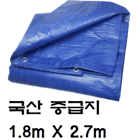 한국조달산업 PVC 타포린 바람 막이 방수 천막 옥상 천막천 천막사 캠핑, 최고급지(국방) : 1.8m X 2.7m, 1개