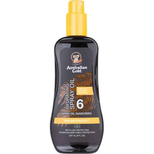 오스트레일리안골드 SPF6 스프레이 태닝오일, 237ml, 2개