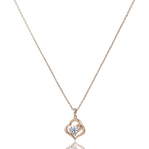 마리끌레르 여성용 체리쉬스톤 14K Gold Plated 목걸이 MCNL0101