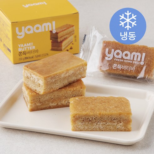 얌 쫀득 버터바 4개입 (냉동), 200g, 1개