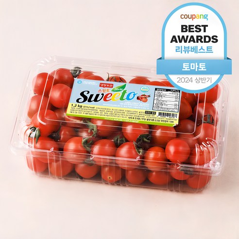 스윗토 스테비아 대추방울토마토, 1.2kg, 1팩