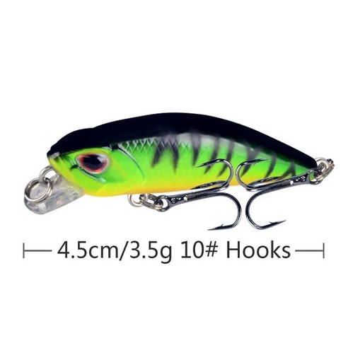 싱킹 인공 플라스틱 하드 미끼 1 개 움직이는 미노 낚시 4.5cm 3.5g 크랭크 베이트 저크 페스카 베이스 태, 18 10