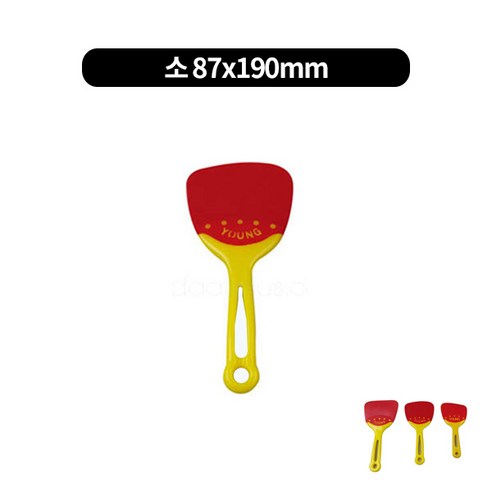 알뜰주걱 싹쓸이 고무 스패츌러 깔끔이 반죽 3size, 대 95x210mm, 1개