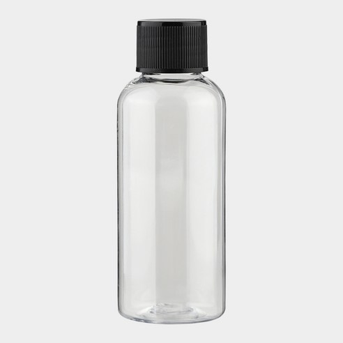 블랙캡 단마개 투명 50ml 플라스틱 공병 소분병 여행 화장품용기