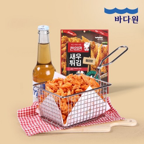 바다원 한입만 새우튀김 칠리맛 30gx5봉, 5개