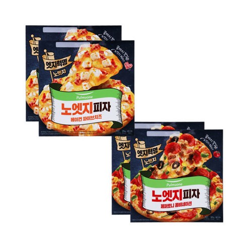 풀무원 노엣지 베이컨 파이브치즈 꽉찬토핑피자, 376g, 7개