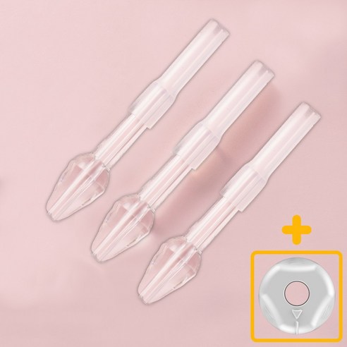 [보호캡 포함] 노시부 호환 석션팁 한일포근 콧물흡입기 코뻥 PVC 재질 코팁 3개입, PC 3호 X 3개입, 1세트