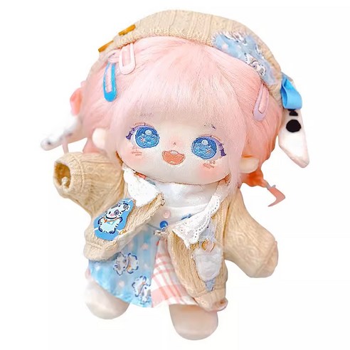 아이돌 무속성 사람 솜 인형 도화 20cm 제작, 관절포함 20CM, 도화+헤어스타일+랜덤옷
