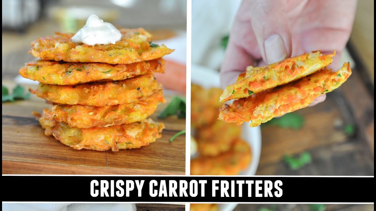 Crispy Carrot Fritters with Gochujang-Honey Sauce: Easy Snack Recipe Crispy Carrot Fritters with Gochujang-Honey Sauce: Easy Snack Recipe