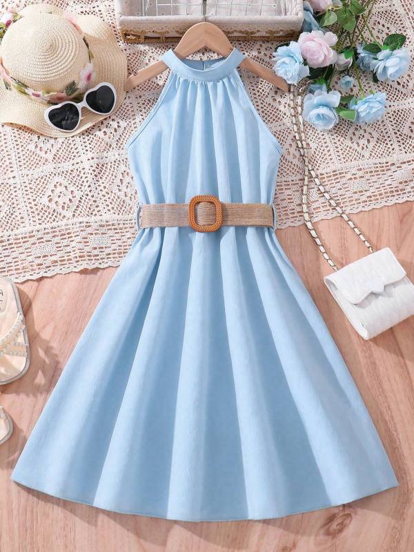 Beebi sinine halter kleit Beebi sinine halter kleit