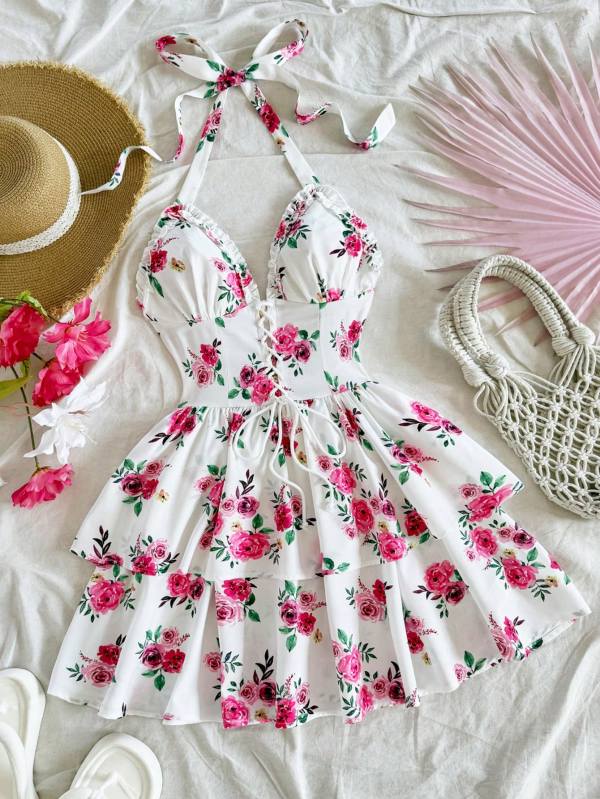 Roosa lilleline kleit pulmadeks Roosa lilleline kleit pulmadeks