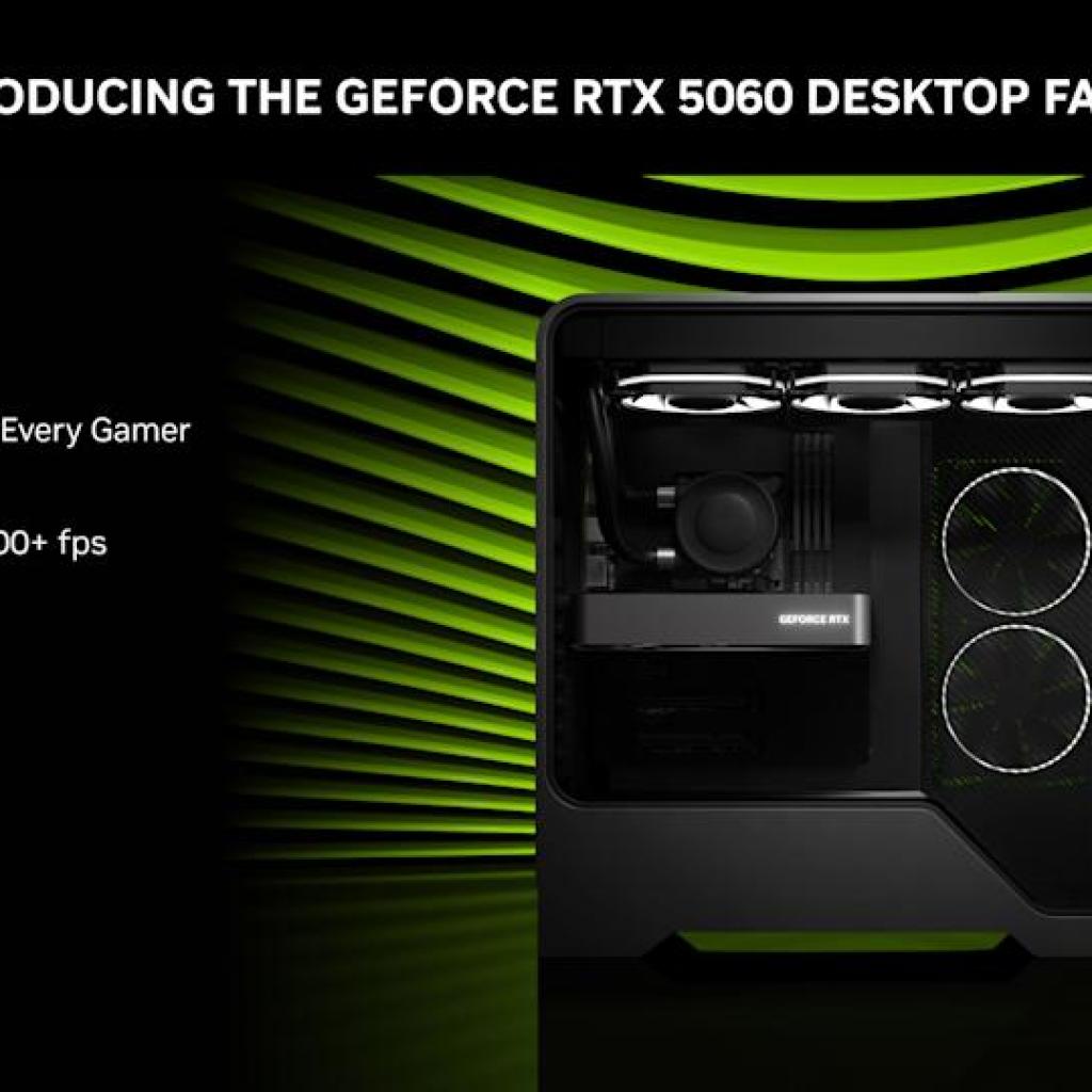 NVIDIA’s GeForce RTX 5060 GPU comes on May 19 NVIDIA’s GeForce RTX 5060 GPU comes on May 19