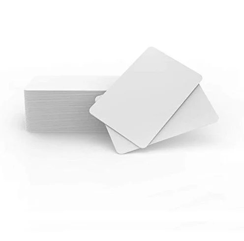 500 Tarjetas PVC Blancas p/Impresora de credenciales