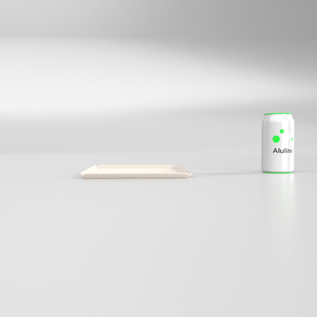 PLATEAU BOULANGERIE ALU 300 X 200 MM BLANC