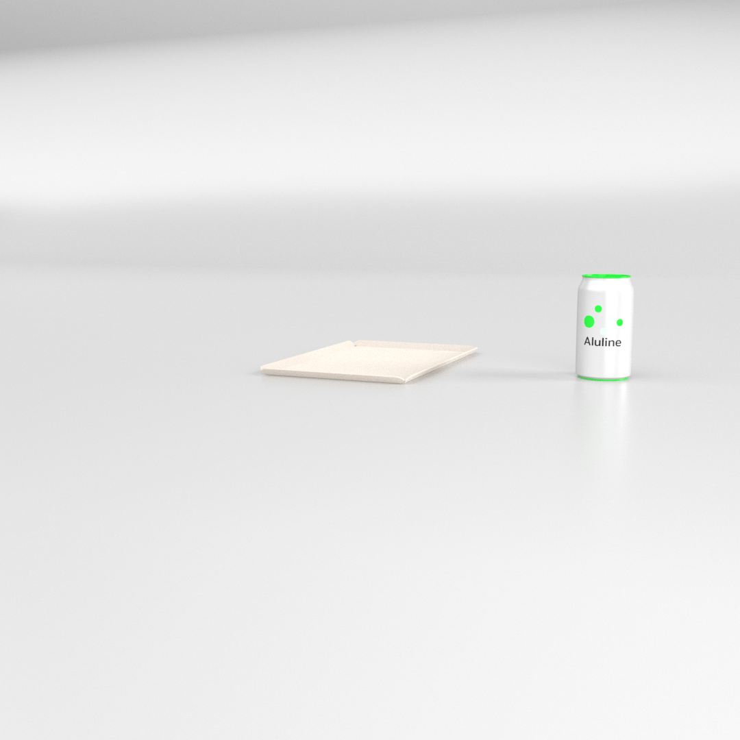 PLATEAU BOULANGERIE ALU 300 X 200 MM BLANC