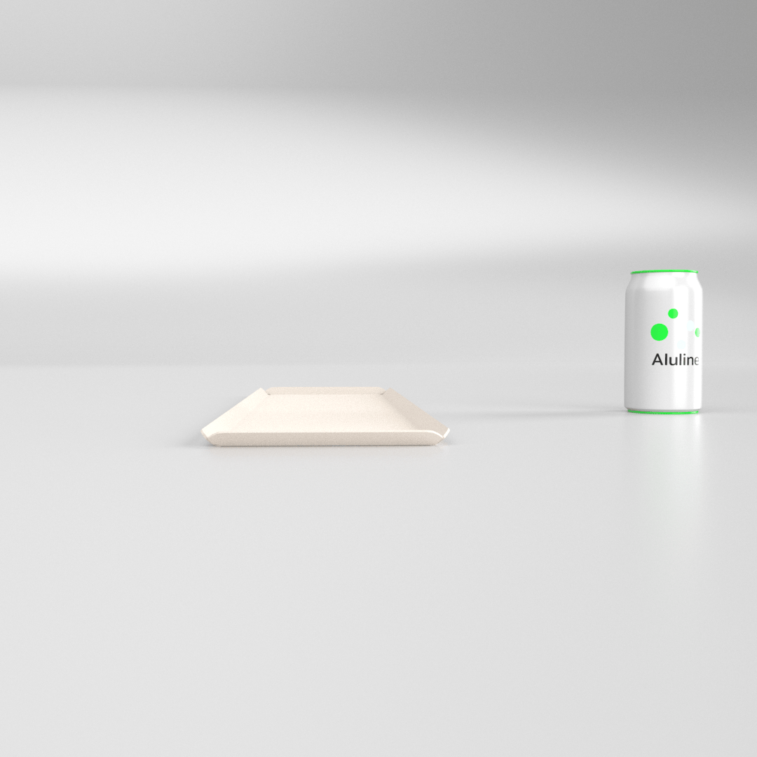 PLATEAU BOULANGERIE ALU 600 X 150 MM BLANC