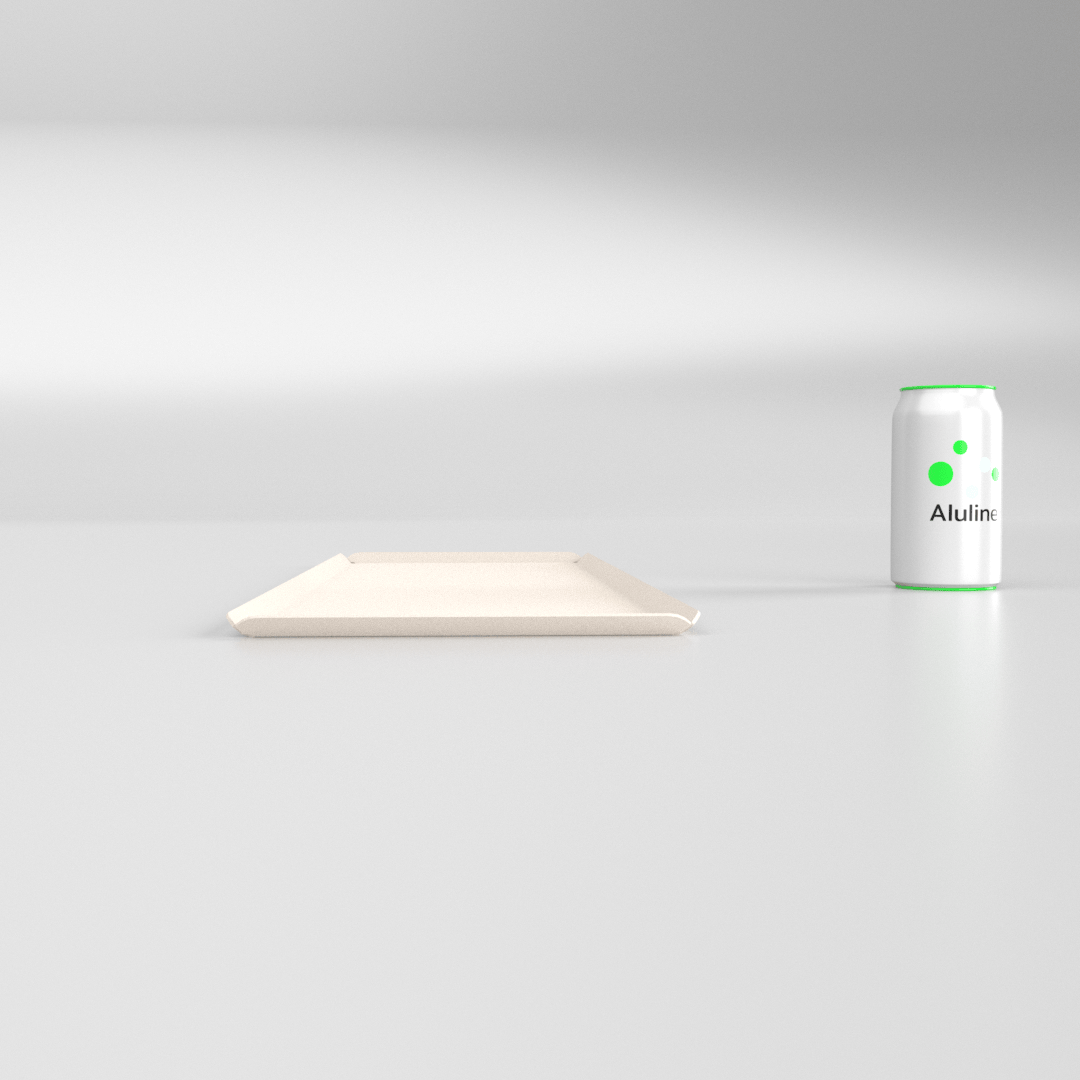 PLATEAU BOULANGERIE ALU 600 X 200 MM BLANC