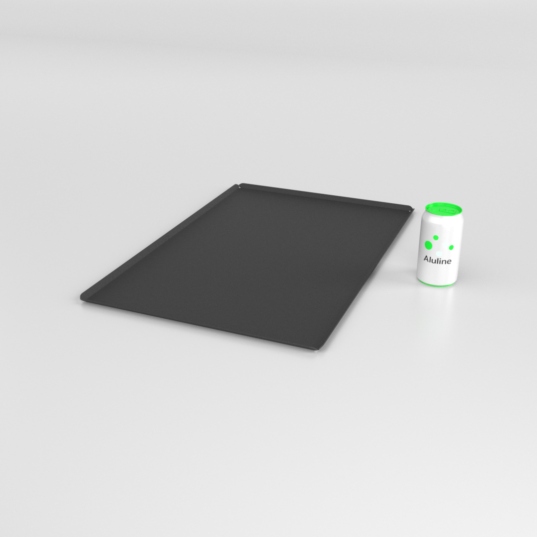 PLATEAU BOULANGERIE ALU 600 X 400 MM NOIR