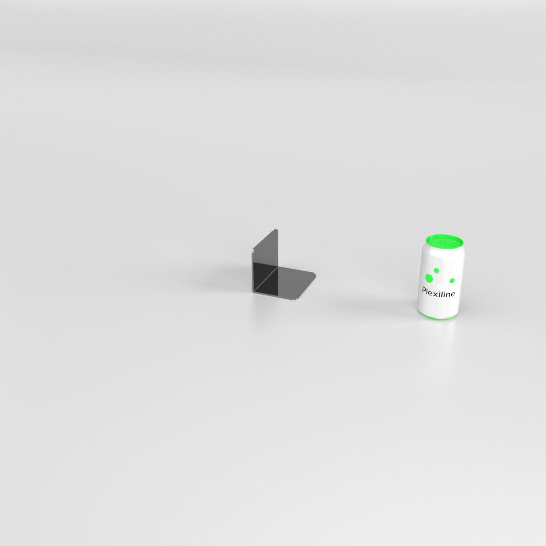 PROFIL L 080 X 080 X 110 X 3 MM NOIR
