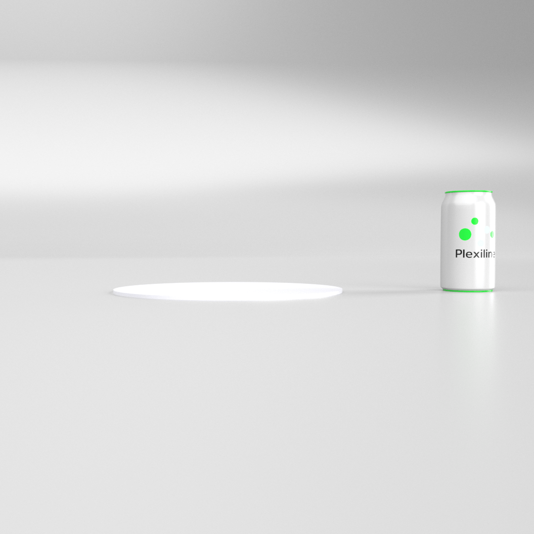 ROND 280 MM BLANC SMOKE