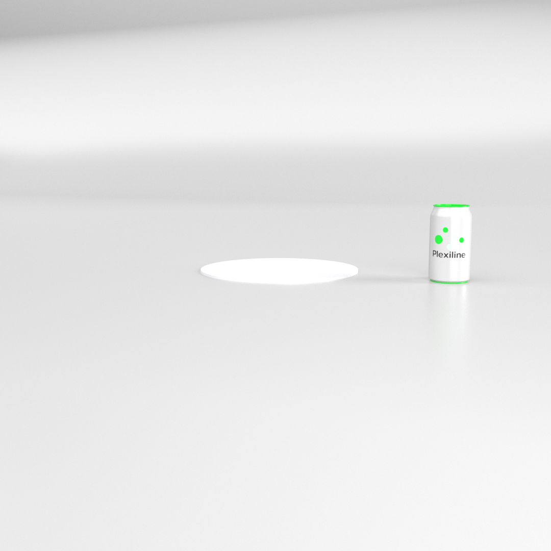 ROND 280 MM BLANC SMOKE