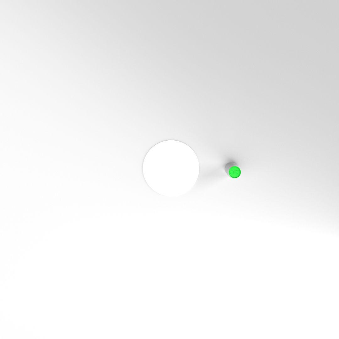 ROND 280 MM BLANC SMOKE