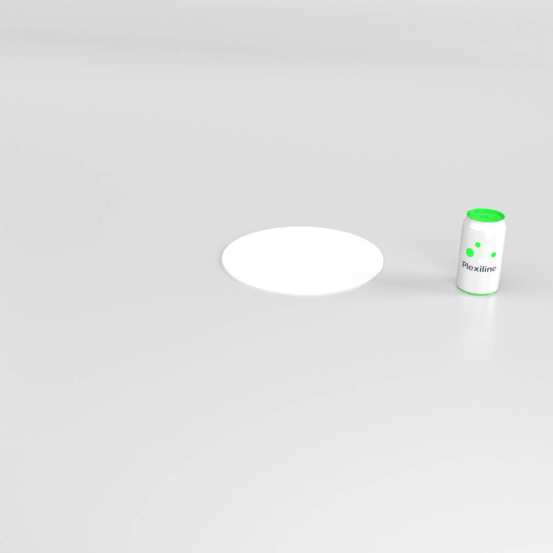 ROND 280 MM BLANC SMOKE