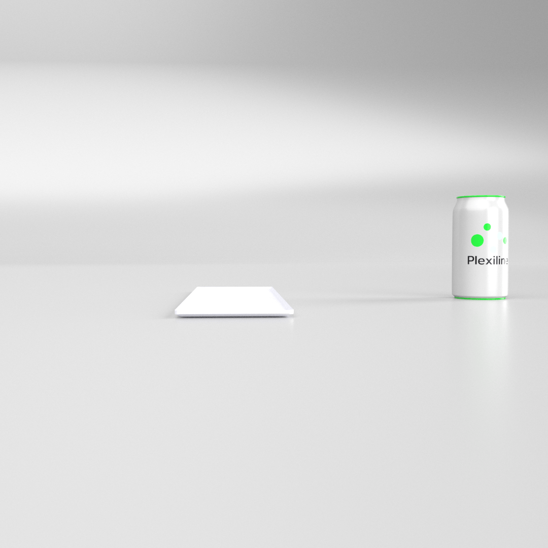 PLATEAU BOULANGERIE 400 X 105 MM BLANC SMOKE