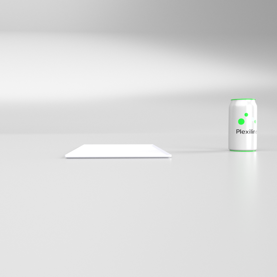 PLATEAU BOULANGERIE 400 X 200 MM BLANC SMOKE
