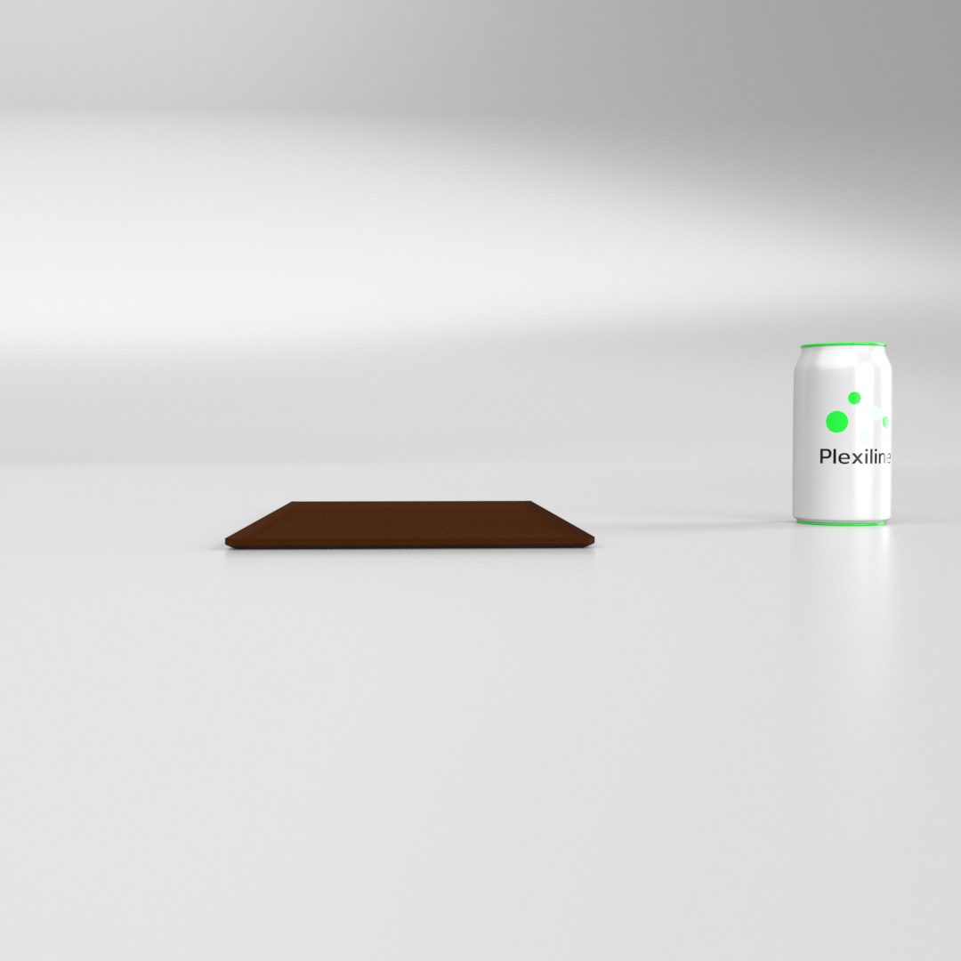 PLATEAU BOULANGERIE 400 X 200 MM BRUN SMOKE