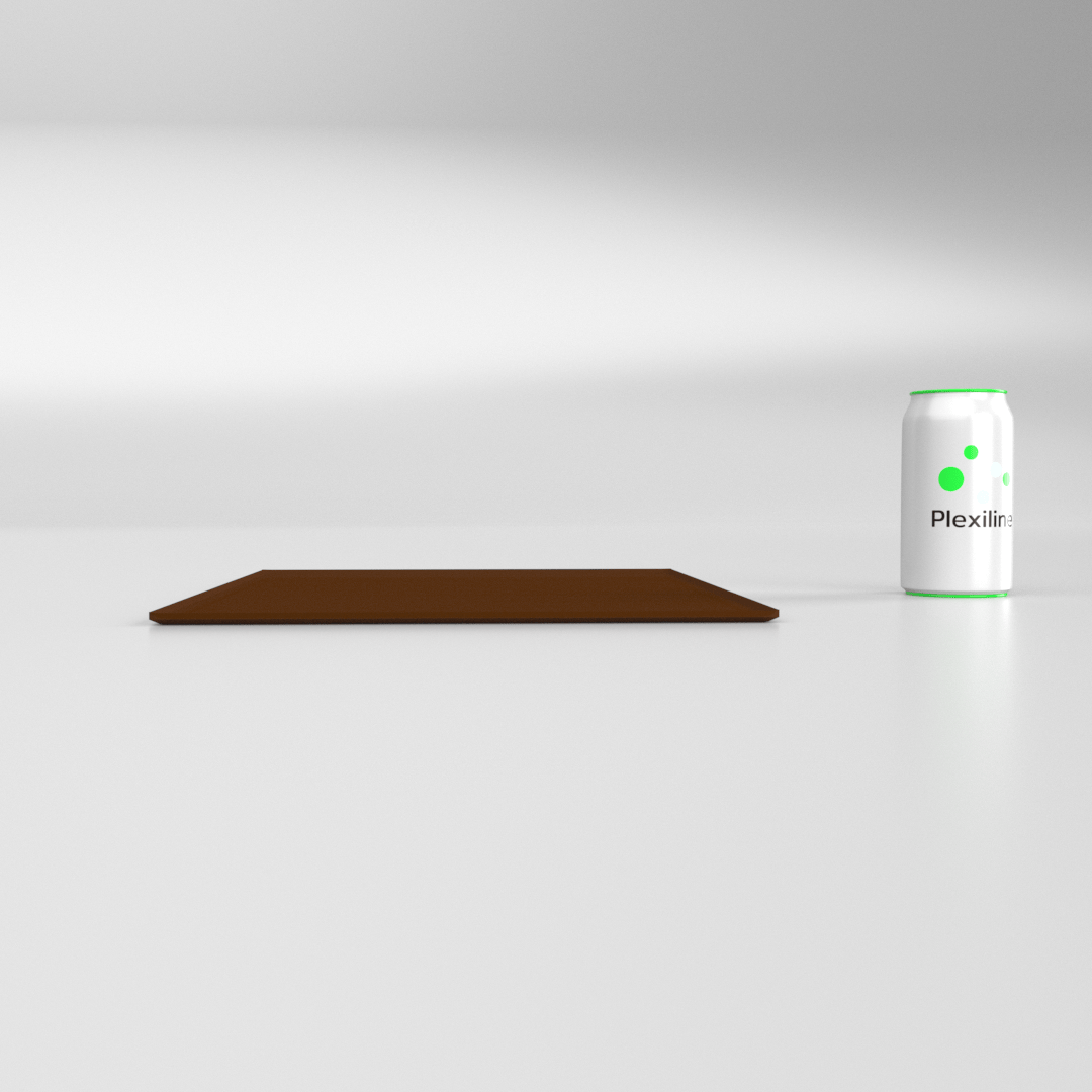 PLATEAU BOULANGERIE 400 X 300 MM BRUN SMOKE