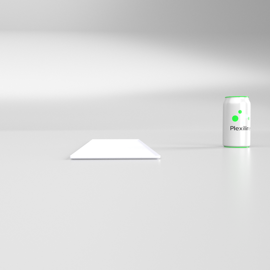 PLATEAU BOULANGERIE 600 X 150 MM BLANC SMOKE
