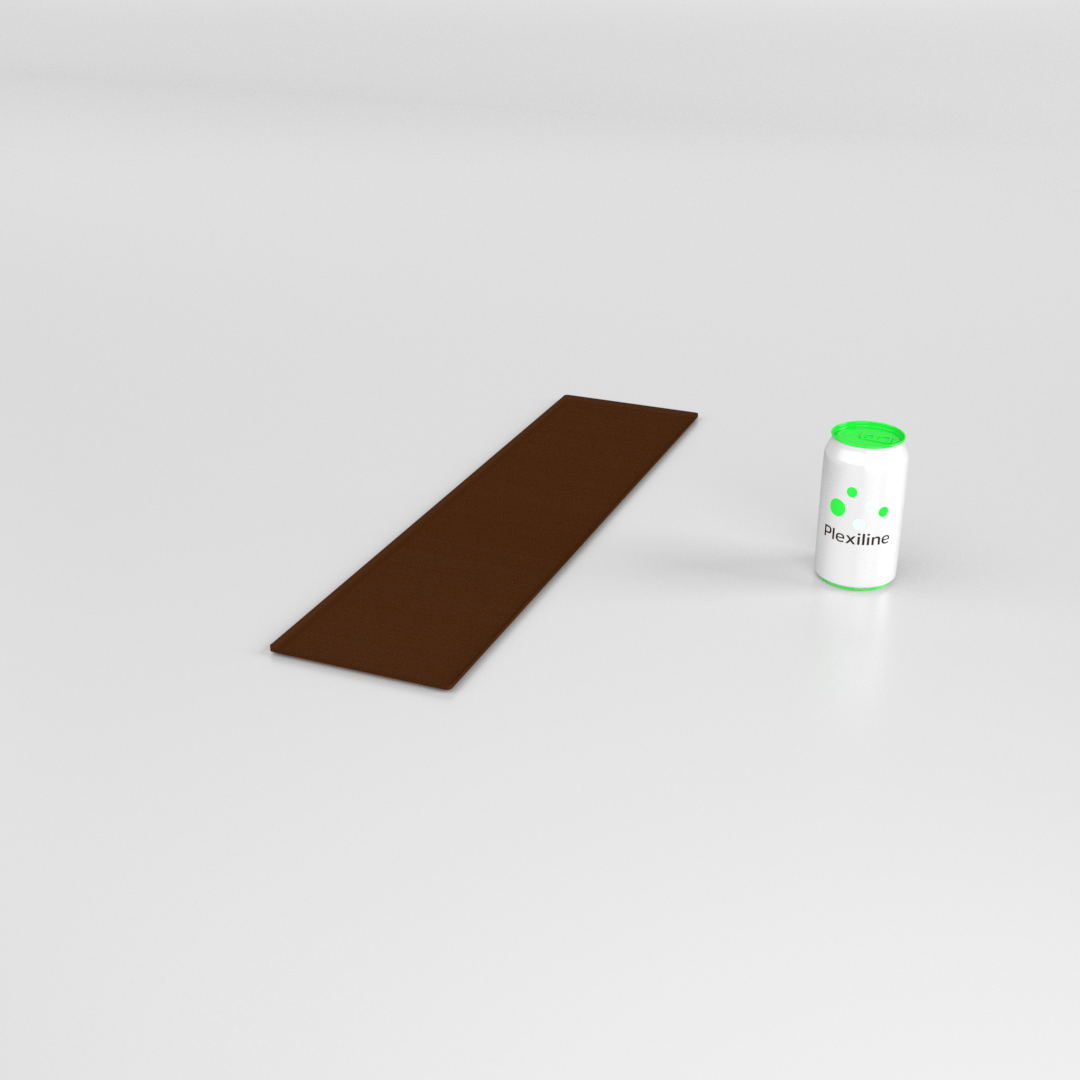 PLATEAU BOULANGERIE 600 X 150 MM BRUN SMOKE