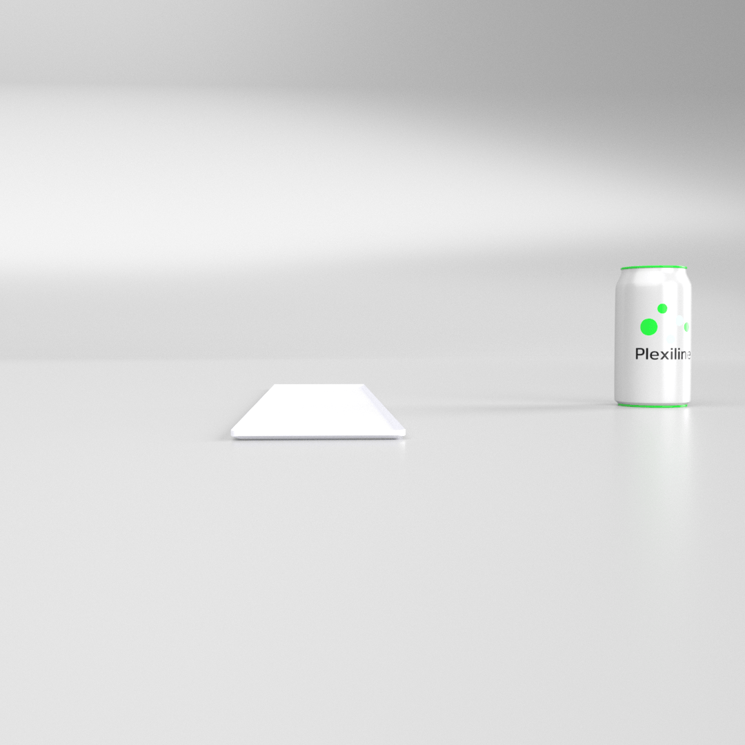PLATEAU BOULANGERIE 600 X 105 MM BLANC SMOKE