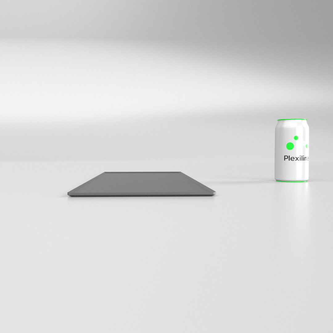 PLATEAU BOULANGERIE 600 X 200 MM DARK SMOKE