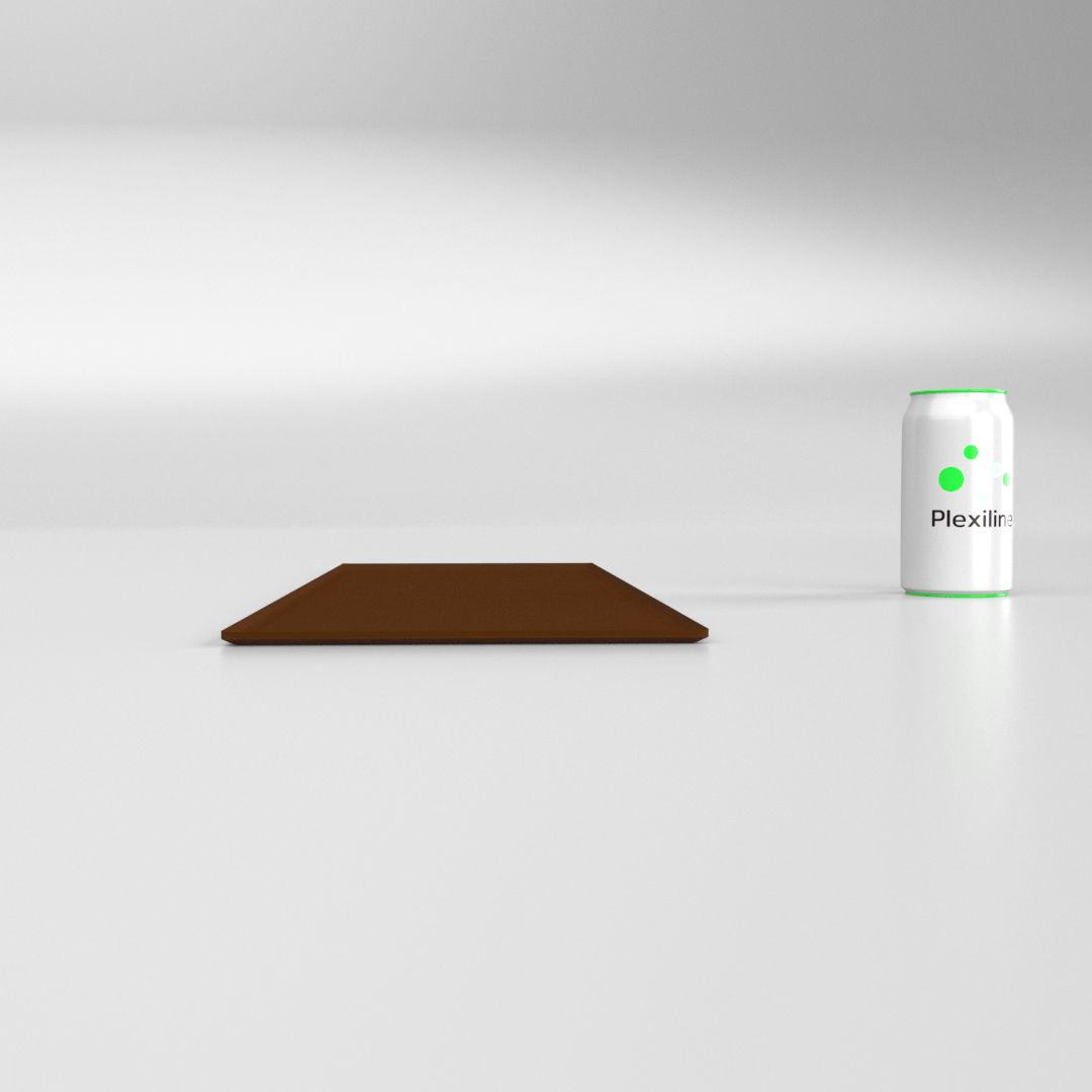 PLATEAU BOULANGERIE 600 X 200 MM BRUN SMOKE