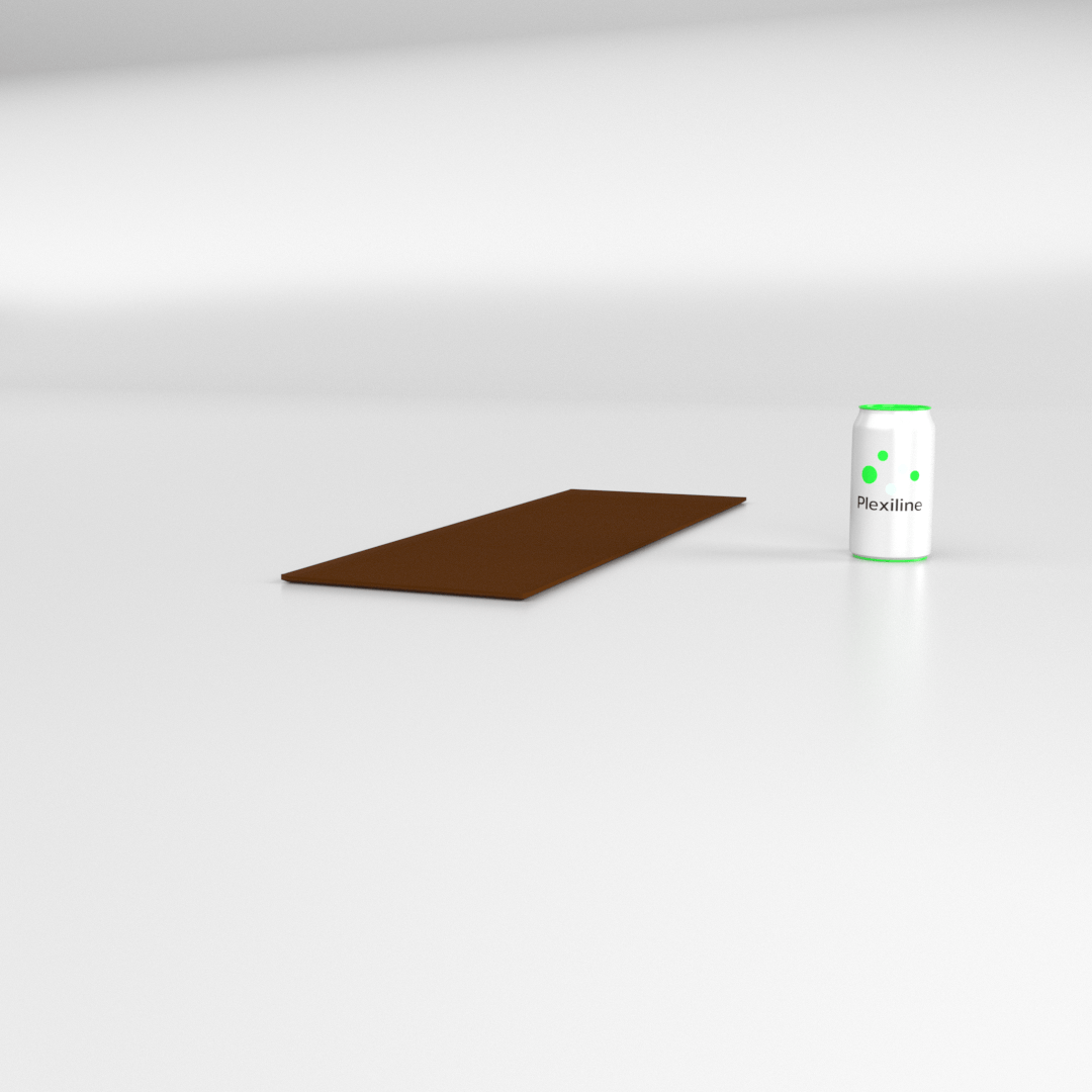 PLATEAU BOULANGERIE 600 X 200 MM BRUN SMOKE