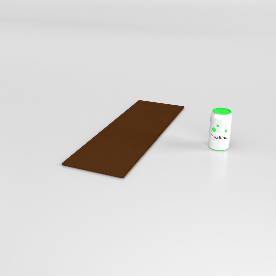 PLATEAU BOULANGERIE 600 X 200 MM BRUN SMOKE