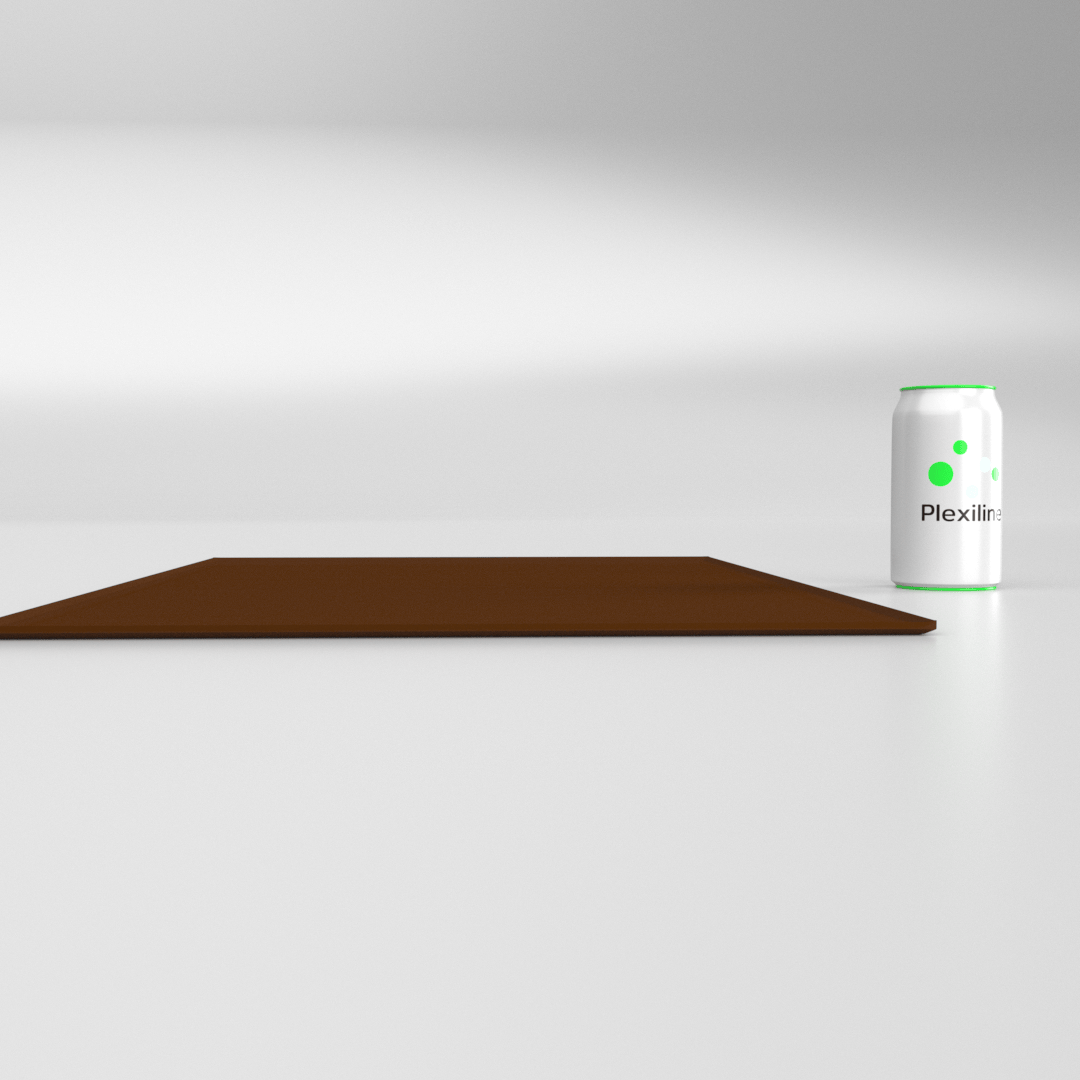 PLATEAU BOULANGERIE 600 X 400 MM BRUN SMOKE