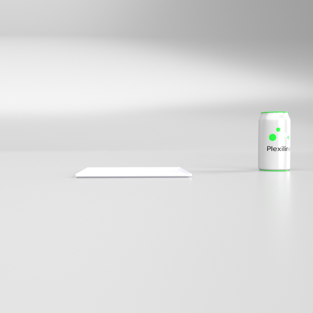 PLATEAU BOULANGERIE 200 X 200 MM BLANC SMOKE