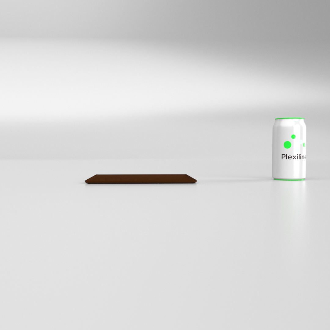 PLATEAU BOULANGERIE 200 X 200 MM BRUN SMOKE