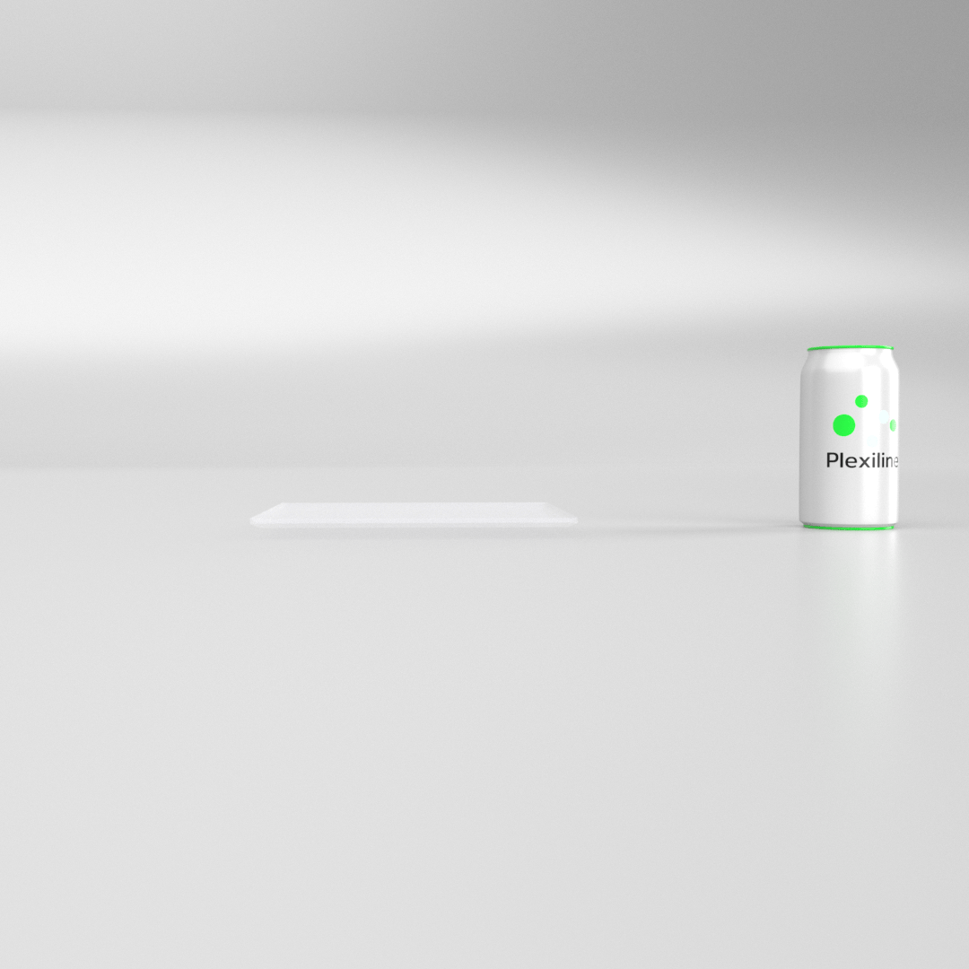 PLATEAU BOULANGERIE 200 X 200 MM CLEAR SMOKE