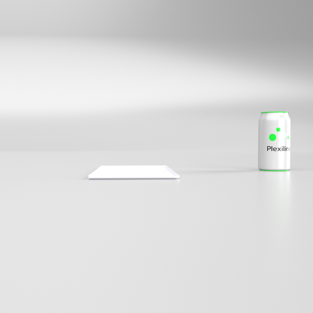 PLATEAU BOULANGERIE 300 X 150 MM BLANC SMOKE